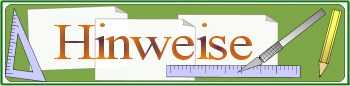 Hinweise