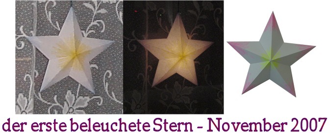 der erste leuchtende Stern