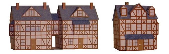 Doppelhaus und ein Stadthaus
