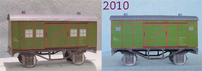 Materiallagerwagen wie 1989 beim Bauzug