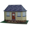 ein Sommerhaus gelb