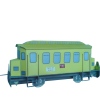 Triebwagen, zweiachsig, gelb