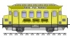 Triebwagen, zweiachsig, gelb
