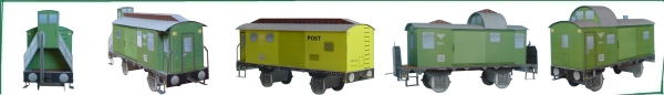 Packwagen und Begleiterwagen