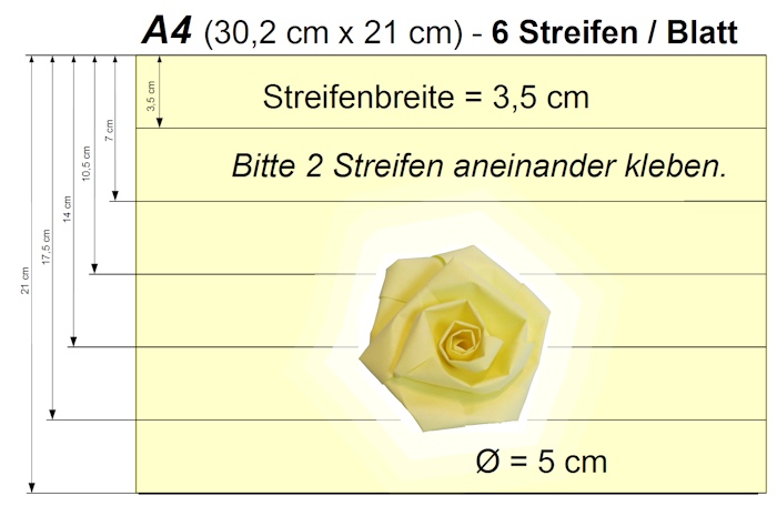 6 Streifen =>3,5 cm